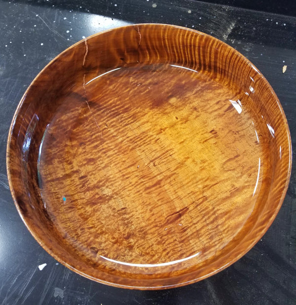 Curly koa wood bowl