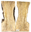 Gorgeous curly maple 2-piece set with deep color variations, 5A grade figure and live edges.