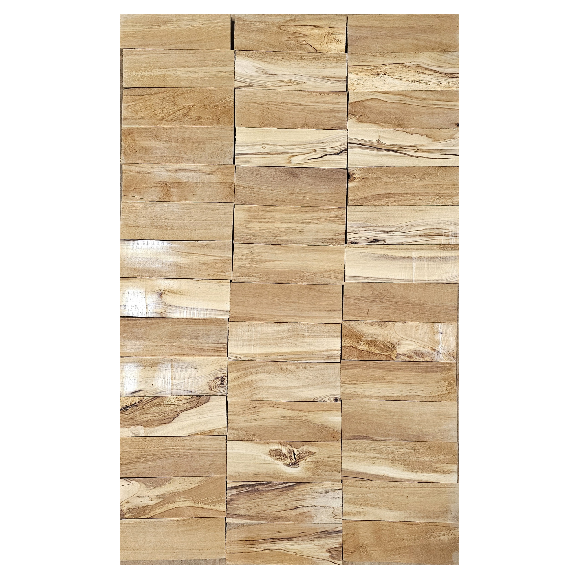 Aged Hawaiian Olive knife handle blanks with interesting color variation from base sandy color to grain that shows purpleish to reddish.