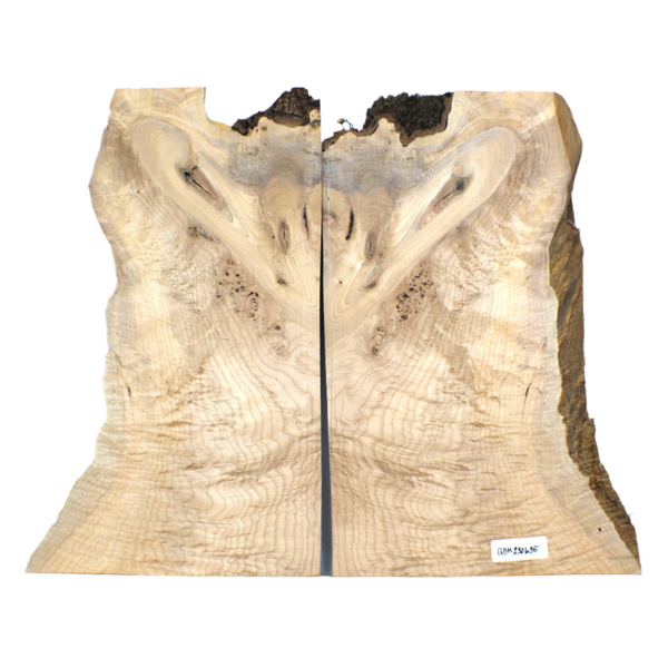 Beautiful quilted maple book-matched set with 5A grade quilting, burls, interesting knot and live edges.