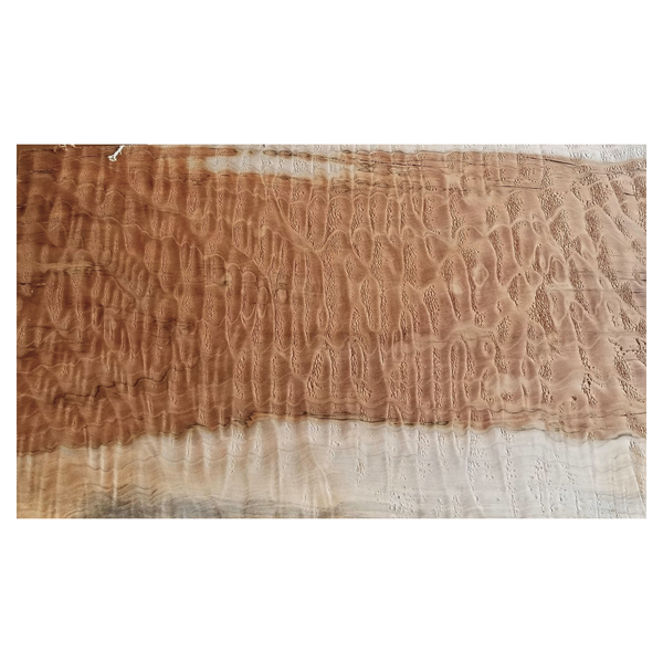 Highly quilted two-toned billet with strong figure and deep color.