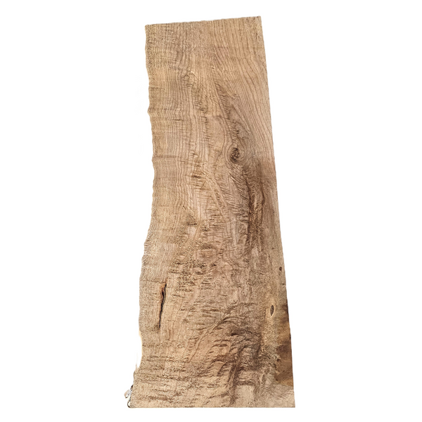 Quilted maple billet with 3A grade figure, interesting color streak and live edge.