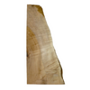Dimensions: Thickness: 3.125", Max Width: 13.75, Length: 30.25".  This large billet has 5A off-quarter curl, two-tone coloring, feathering and live edge.