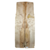 Dimensions each piece: Thickness 1.375", Max width 10", Max length 49.5".  Beautiful 2-piece flame maple set with heart stain, 5A curl and partial live edge.