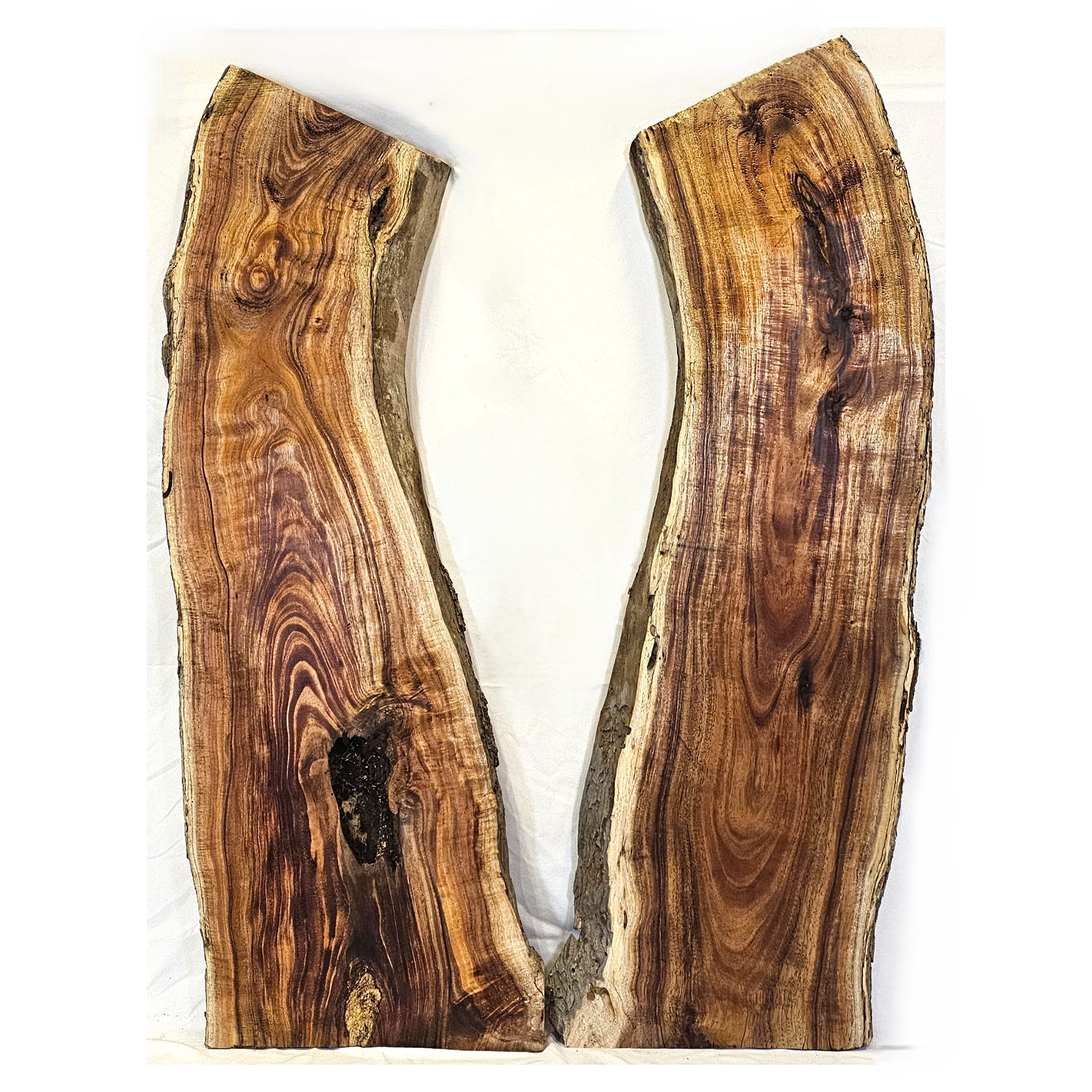 Curly Koa Bookmatched Slabs (KBM240510)