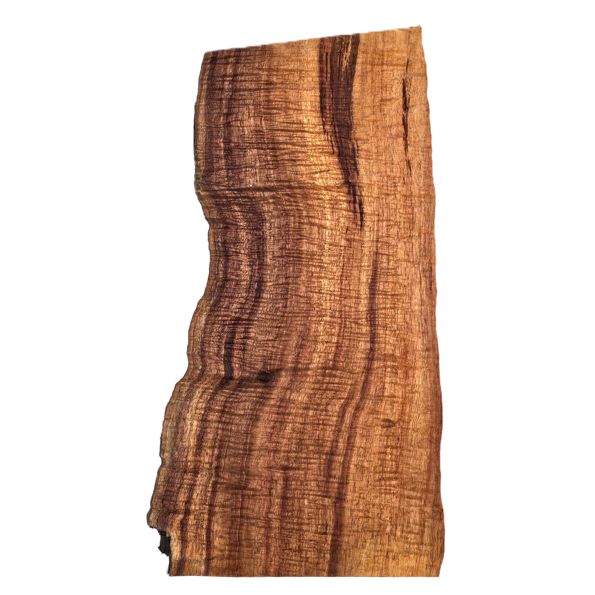 Beautiful curly koa craft board with amazing color and 5A grade curl.