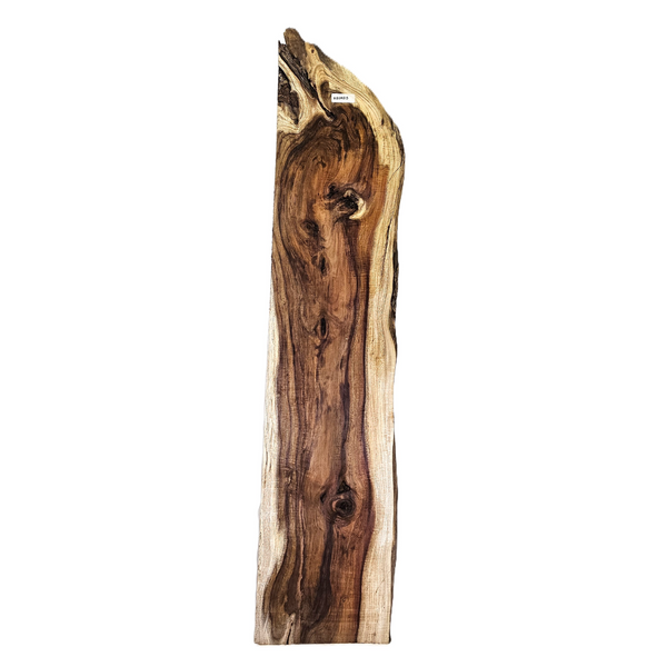 Curly koa craft board with intense, tight curl throughout the piece, beautiful color and live edge.