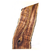 mall curly koa slab with beautiful color, 4A-5A grade curling and two live edges.