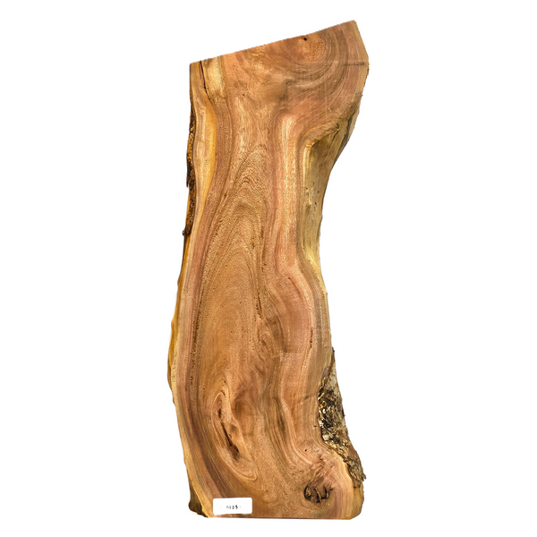 Gorgeous false kamani craft board/small slab with wonderful color variation, light curl, and live edges.