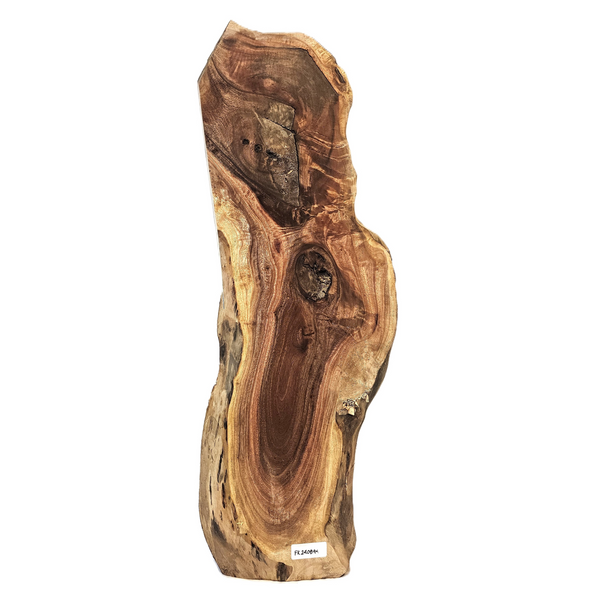 Beautiful false kamani mini slab with beautiful color variation, light curl, and live edge.