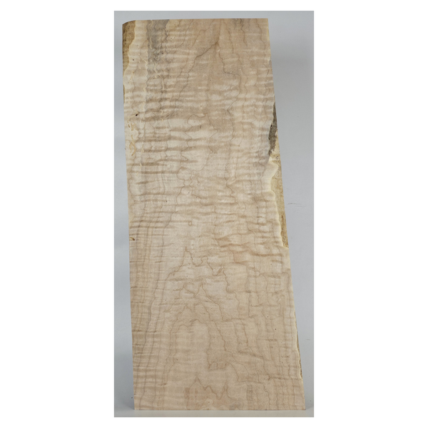 Flame maple half billet with amazing 5A flat-sawn figure and light blue streaks.  