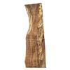 Beautiful curly maple billet/charcuterie board blank with top-grade curl throughout, wonderful color variation, spalting, and live edge.