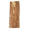 op grade (5A) curl throughout this curly maple billet/charcuterie board blank with chocolate color, spalting, and live edge.
