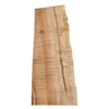 Absolutely gorgeous curly maple billet/charcuterie board blank with three-tone color, 5A grade curl throughout and live edge.
