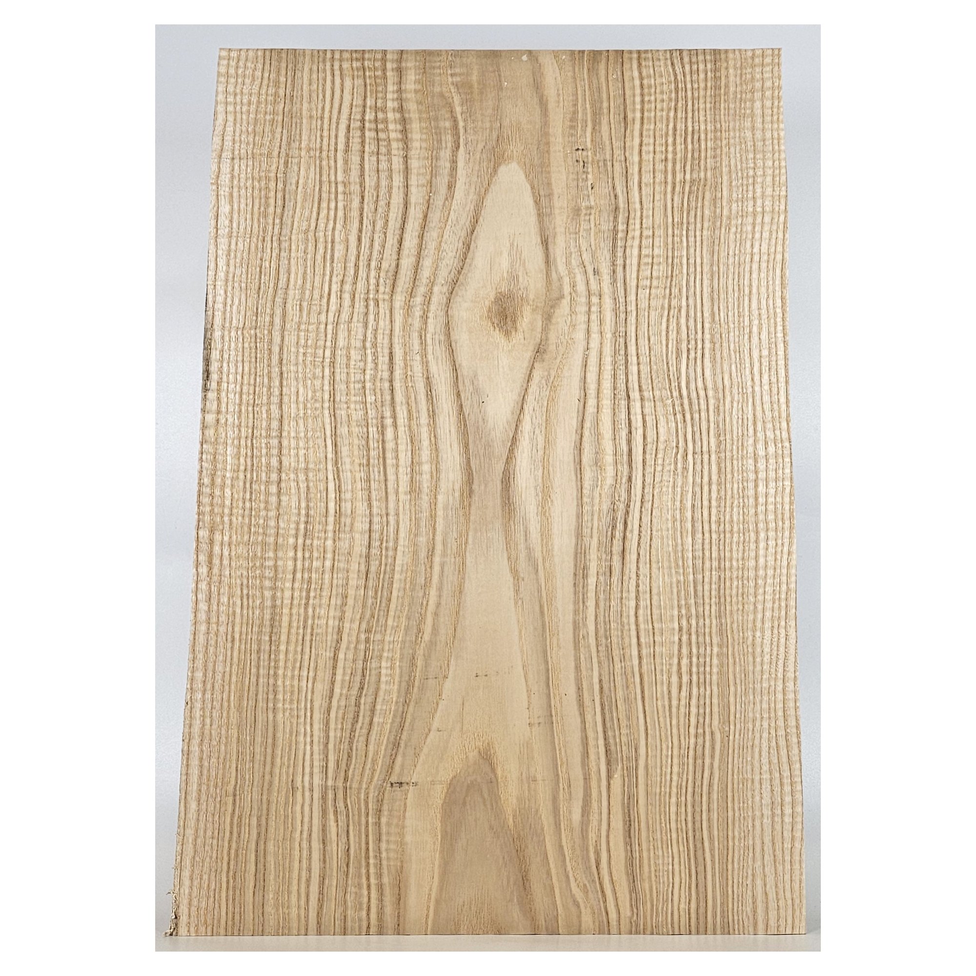 Large French ash billet/small slab. 5A well-quartered curl throughout, heavy grain lines and fairly uniform light color.