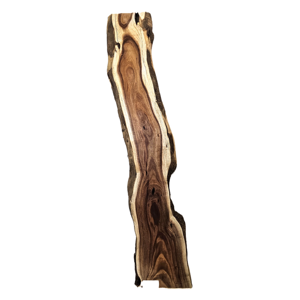 Curly koa craft board/mini slab with deep color, nice figure and live edges.