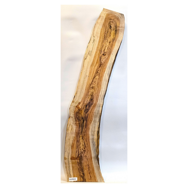 Small koa slab with multiple interesting knots, nice color, sap line, and two live edges.