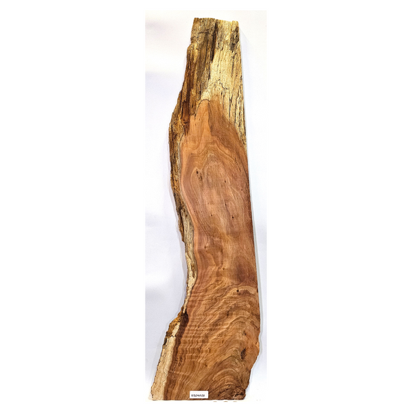 Beautiful curly koa craft board with rich color, interesting grains, heavily figured lower half, spalting, and live edges.