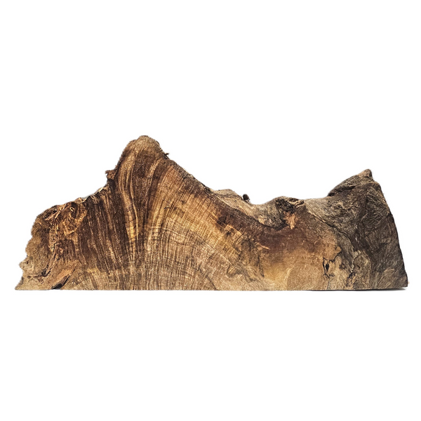 Beautiful mango craft board with wonderful, bright yellow color, heavy curl and live edge.