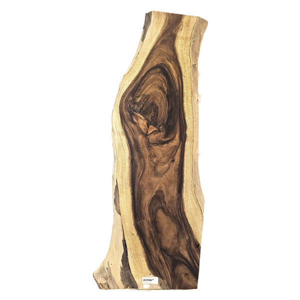 Absolutely beautiful monkeypod craft board/mini slab with amazing grain patterns light curl throughout, wavy sap wood and live edges.