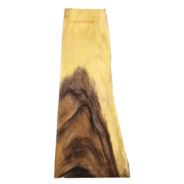 Gorgeous monkeypod craft board/mini slab with wonderful shimmery figure, dramatic grain lines and live edge.