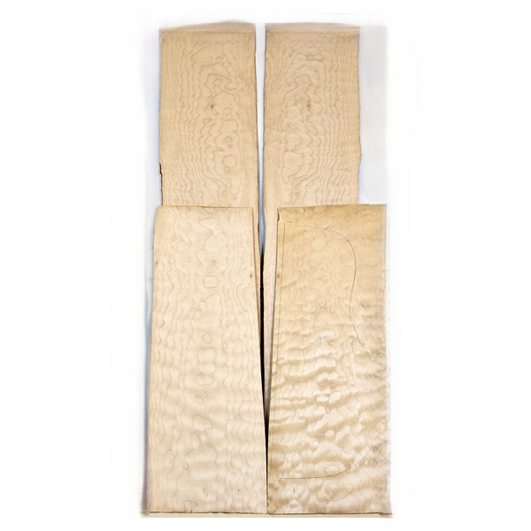 4-piece quilted maple guitar set