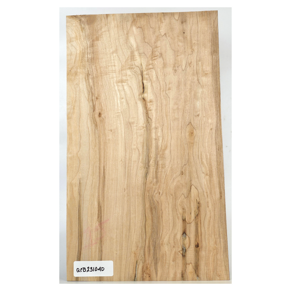 Lightly quilted maple craft board with beautiful color variation and dark streaks.