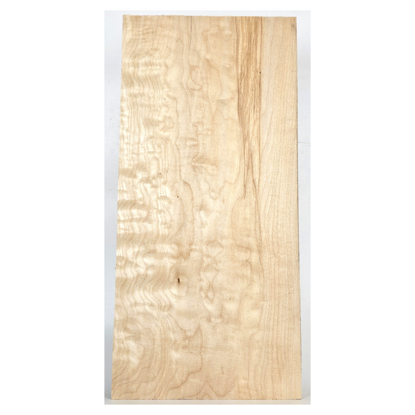 Lightly quilted maple craft board with soft color streaks and scattered bird pecks.