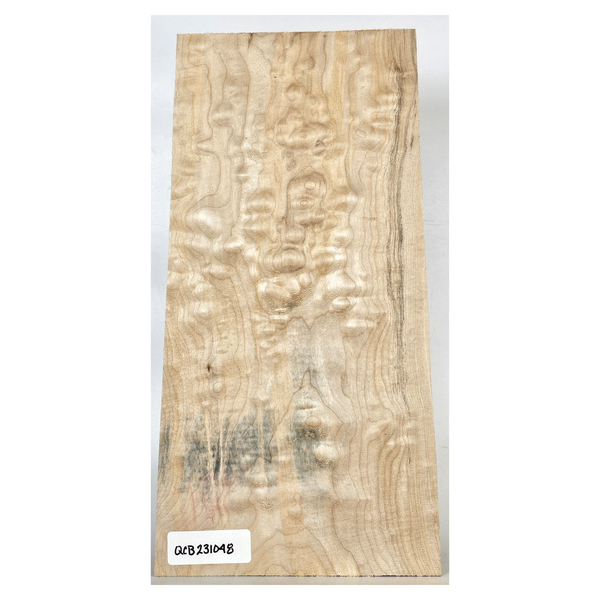 Quilted maple craft board with mid-grade figure and beautiful color streak.