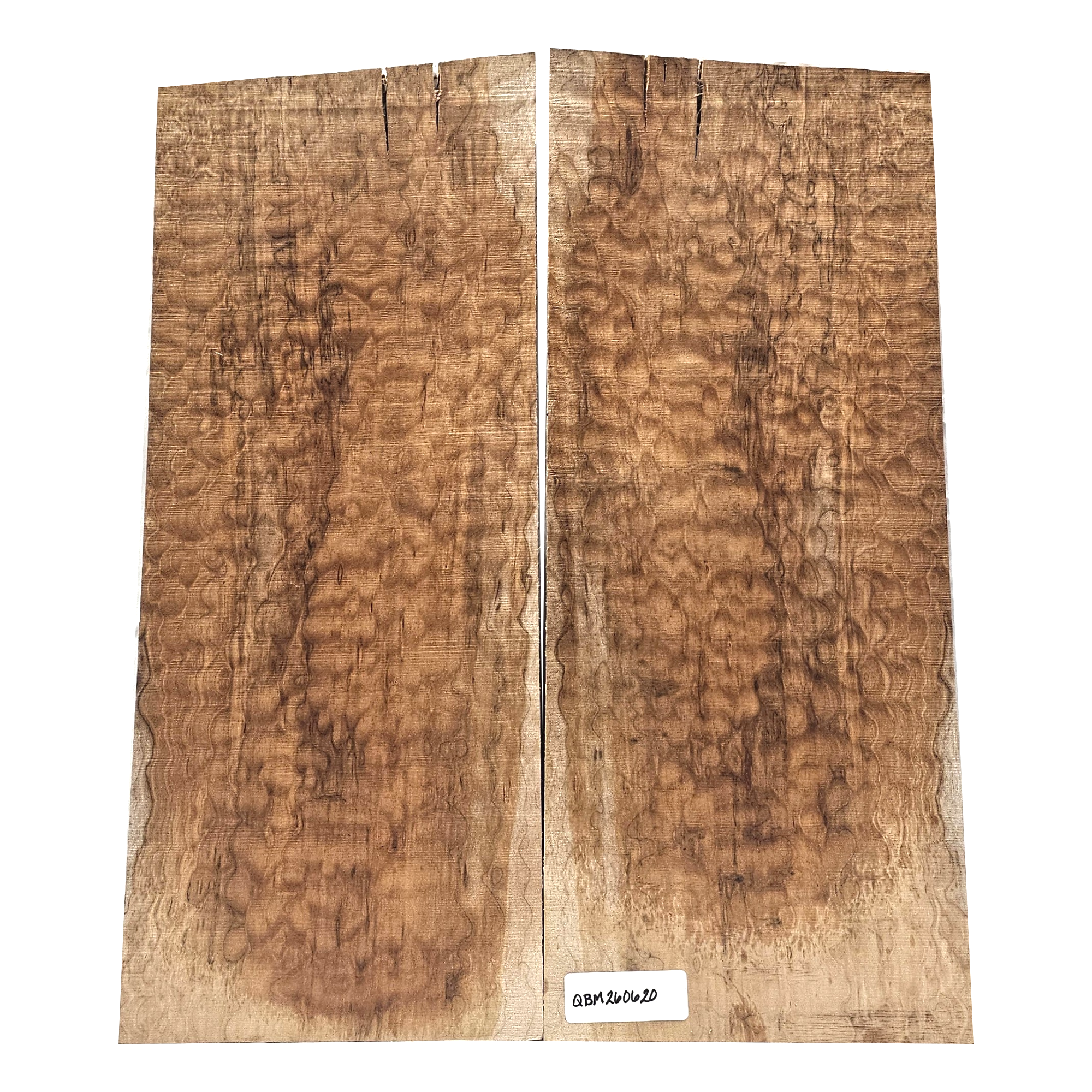 Beautiful quilted maple 2-piece drop-top set with 4-5A grade quilting throughout and wonderful streaky color
