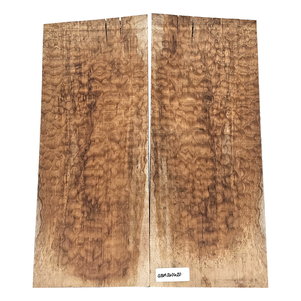 Beautiful quilted maple 2-piece drop-top set with 4-5A grade quilting throughout and wonderful streaky color
