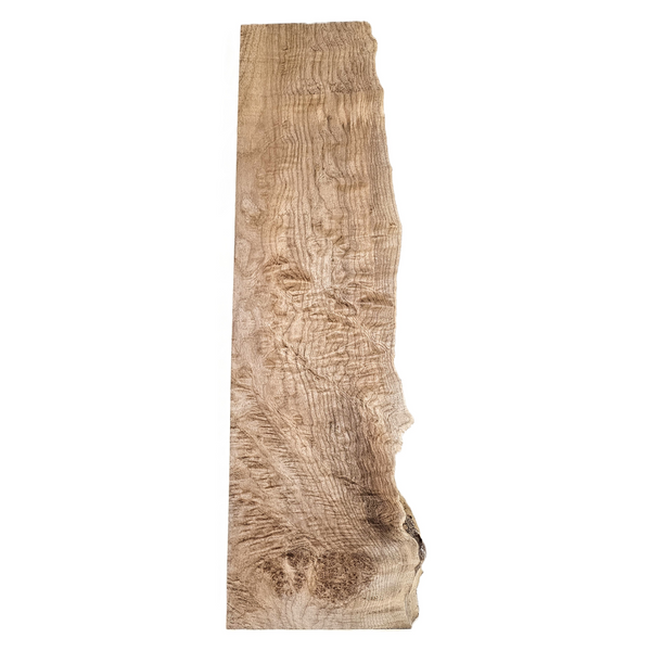 Quilted maple billet with nice 4A grade angel step figure, burls and live edge.