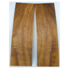 2-piece curly koa book-matched set with 4A grade, flat sawn curl, beautiful color and grain.  There is soft spot rot in this set.  This set has been sanded to 400 grit.  Dimensions: Thickness (each piece): .125", Width: 8", Length: 24".