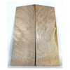 2-piece 3A flame maple book-matched set with consistent, light flat-sawn curl and bird pecks.  Dimensions: Thickness (each piece): .675", Width 8.5", Length: 22.5"