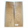 Beautiful 5A grade flat-sawn flame figure with dramatic dark cambium inclusions and two-tone color.  This set has been sanded to 400 grit.  Dimensions: Thickness (each piece): .25", Width: 7", Length: 20.5"