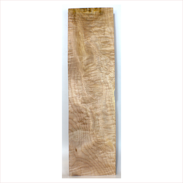Dimensions: Thickness: 1", Width: 7", Length: 26.25".  Beautiful flat sawn flame craft board.  Parts of this piece look like quilting.  Cool live edge and color streaks.