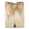 Dimensions each piece: Thickness 0.25", Max width 8.5", Max length 23".  Nice 3A grade flame maple 2-piece set with vibrant and interesting spalting in the upper half.