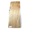 Dimensions: Thickness 0.75", Max width 12", Max length 27.5".  Flame maple craft board with color streaks, 5A curl, and live edge.