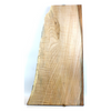 Dimensions: Thickness 0.875", Max width 12.25", Max length 23.25".  Flame maple craft board with 5A grade curl, blue stain, and interesting live edge