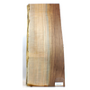 Dimensions: Thickness 0.875", Max width 12.5", Max length 27.75"  Flame maple craft board with two-tone heart, beautiful blue streaks, 5A curl, and live edge.