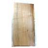 Dimensions: Thickness 0.875", Max width 12.5", Max length 25.75".  Flame maple craft board with lots of color streaks, light two-toned heart, small knots, and live edge. 