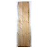 Dimensions: Thickness 1.375", Max width 12", Max length 46.25".  Two-toned flame maple craft board with 5A curl, small knot, and live edge.