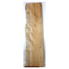 Dimensions: Thickness 1.125", Max width 12", Max length 46".  Flame maple craft board with distinct two-tone color, 4A grade curl, and live edge.
