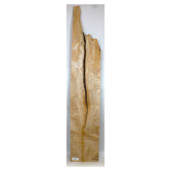 Dimensions: Thickness 1", Maximum Width 10.5", Length 47".  Very interesting flame maple board with 5A grade, off-quarter curl throughout and a deep bark seam.