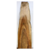 Dimensions: Thickness1.125", Maximum width 13", Length 46.5".  Interesting live-edged curly koa board with deep red color, strong grain lines, light spalting, and 5A grade curl throughout.