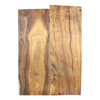 Dimensions: Thickness 1.75", Width 13", Length 18".  Music Second  Beautiful koa slip-matched glue up with light curl, interesting swirly grain, and rich color.