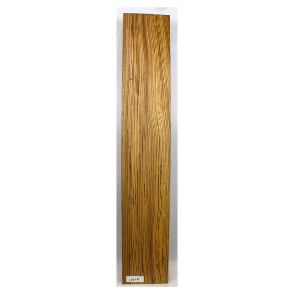 Dimensions: Thickness 2", Width 7", Length 40.625".  Music Grade  Beautiful zebrawood neck blank with amazing color and strong stripes.  There is a knot present on one side, but the width is great enough that it should pattern.