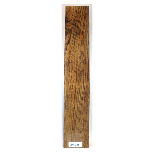 Dimensions: Thickness 2", Width 4.875", Length 28".  Music Grade  Beautiful zebrawood neck blank with rich color and heavy stripes.